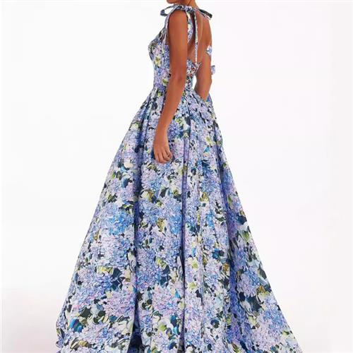 Off-shoulder womens three-dimensional tailoring fairy long