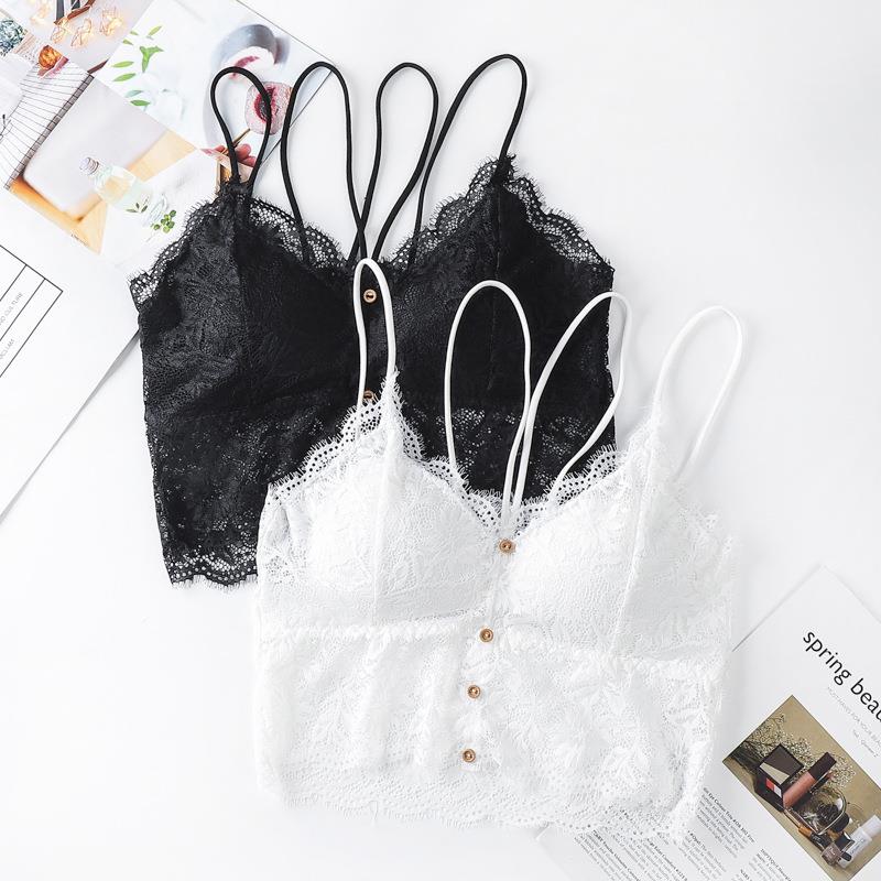 lace full back beautiful bra ring steel without straps