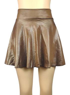 High Waist Faux Leather Skirt Sundress Leather Skirt