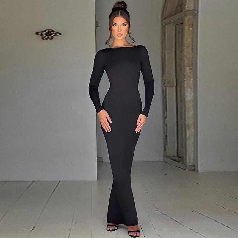 womens dress autumn fashion halter temperament new hot sexy