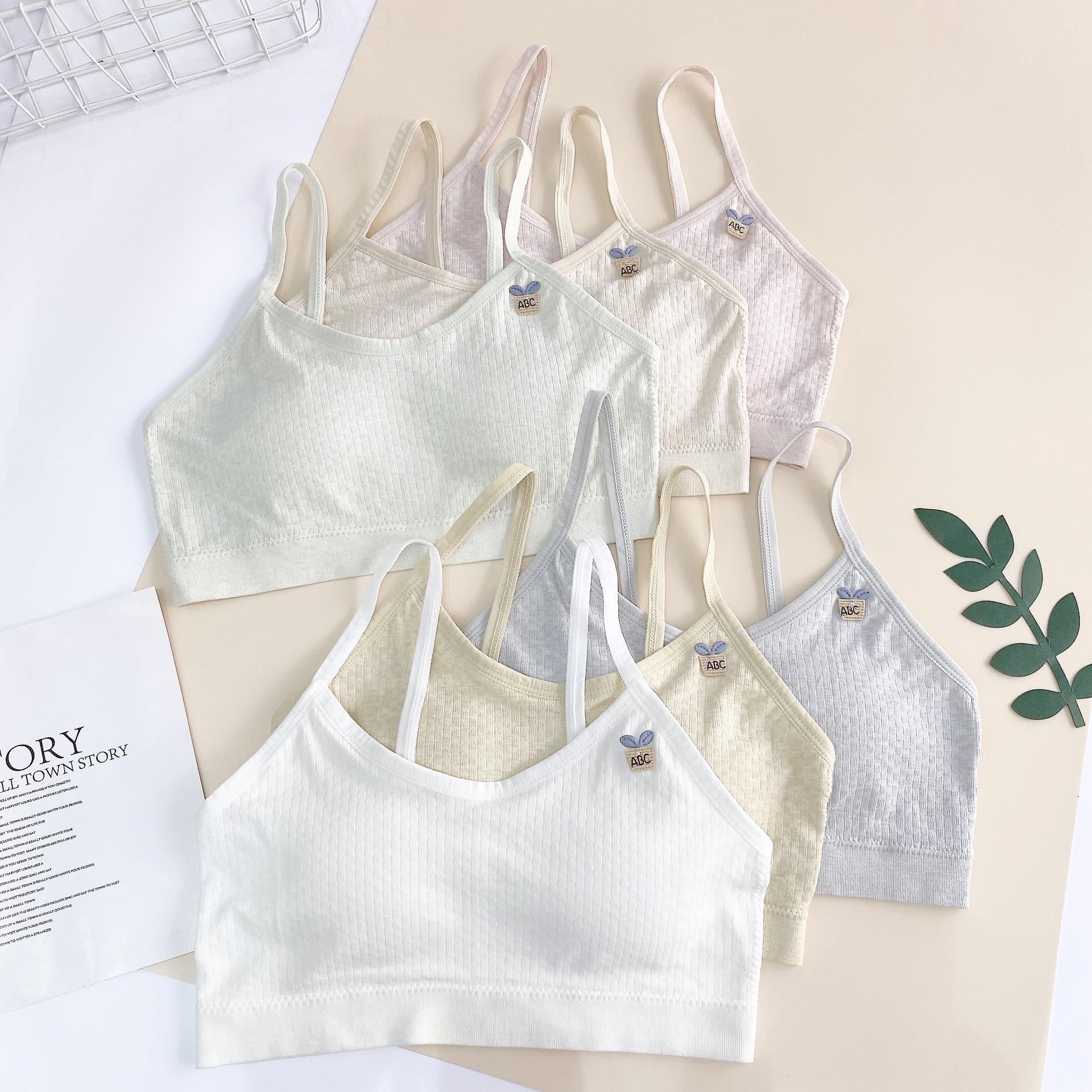 Girls underwear development period girls small vest second