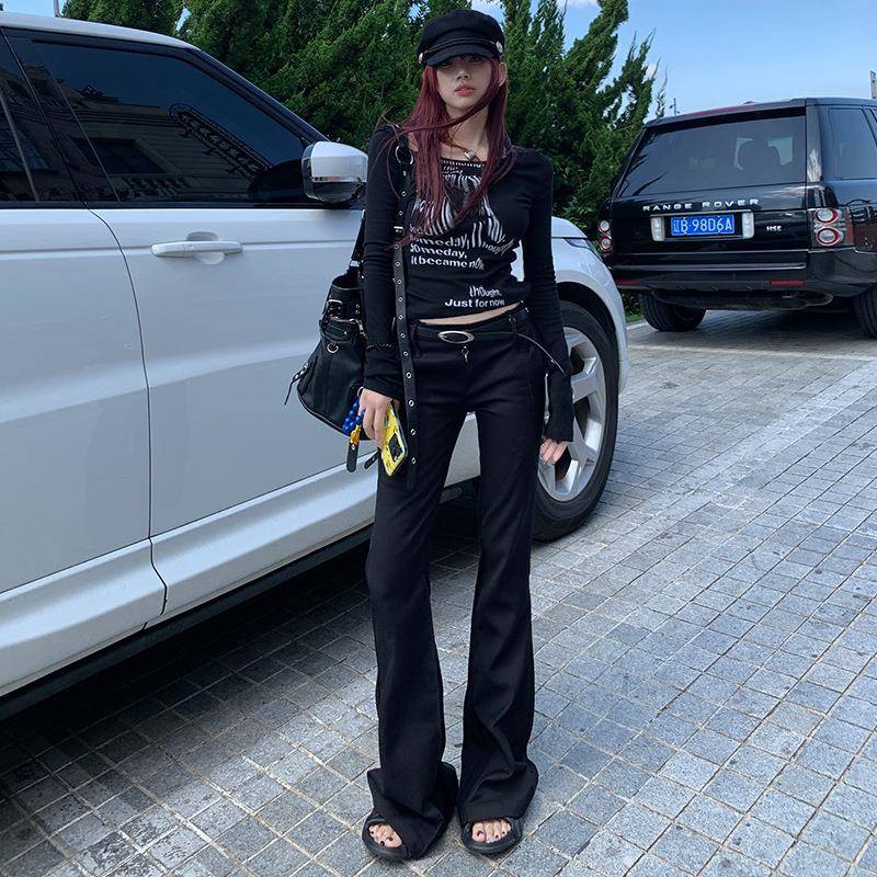 trousers casual mopping versatile trend fashion personality