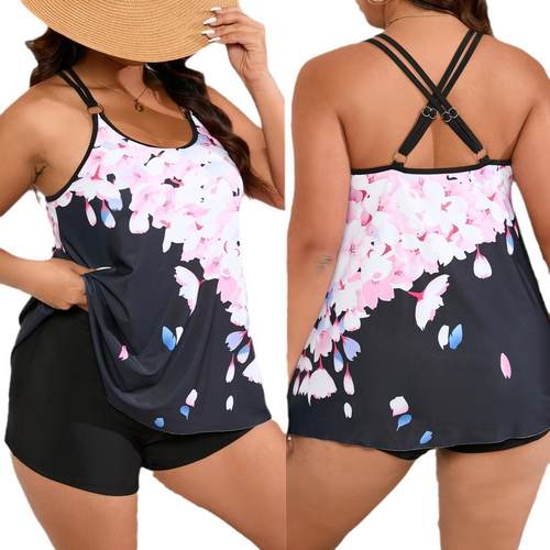 Plus Size Bikini Swimwear Womens Two-Piece Swimsuit