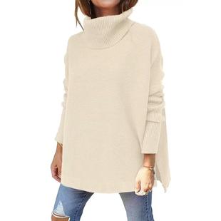 hem pullover waisted bat sleeve knitted women sweater