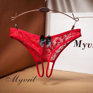 belt thin sexy women lace panties hollow ultra for