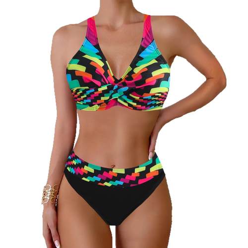 Tops Women Casual Fashion Bikini Swimsuits Plus Size