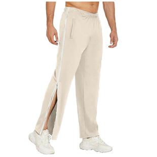 loose sports zipper pants take off instant sweatpants