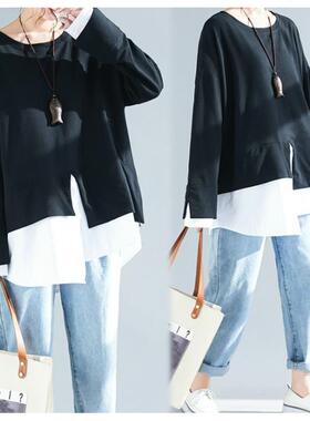 pullover ladies -shirts woman women oversized loose fashion