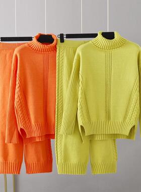 two piece sets womens outifits autumnwinte new knit sweater