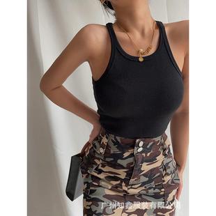 camisole inner slim Threaded fit outer women wear knitted