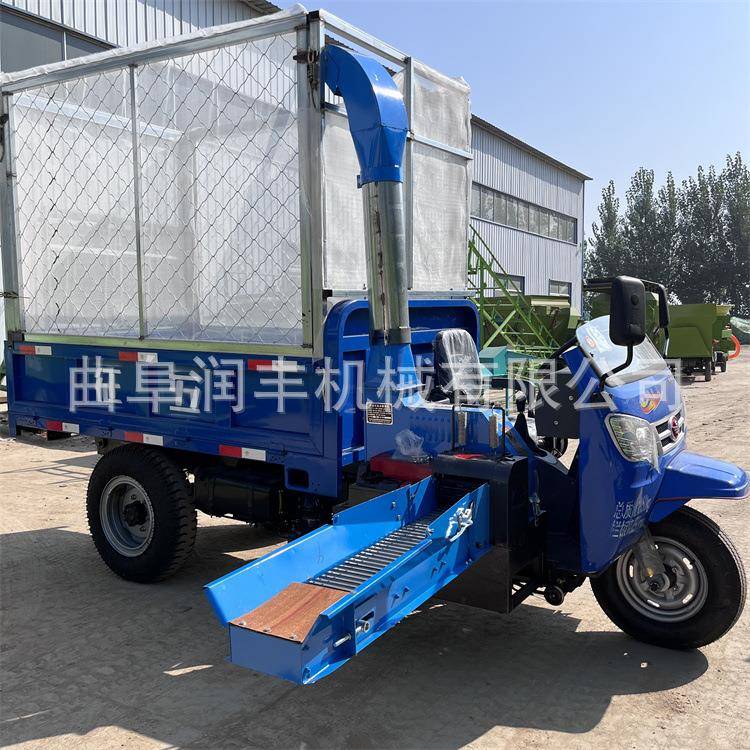 农用行走式三轮铡草机干湿玉米杆柴油揉丝机养牛场电动切草车