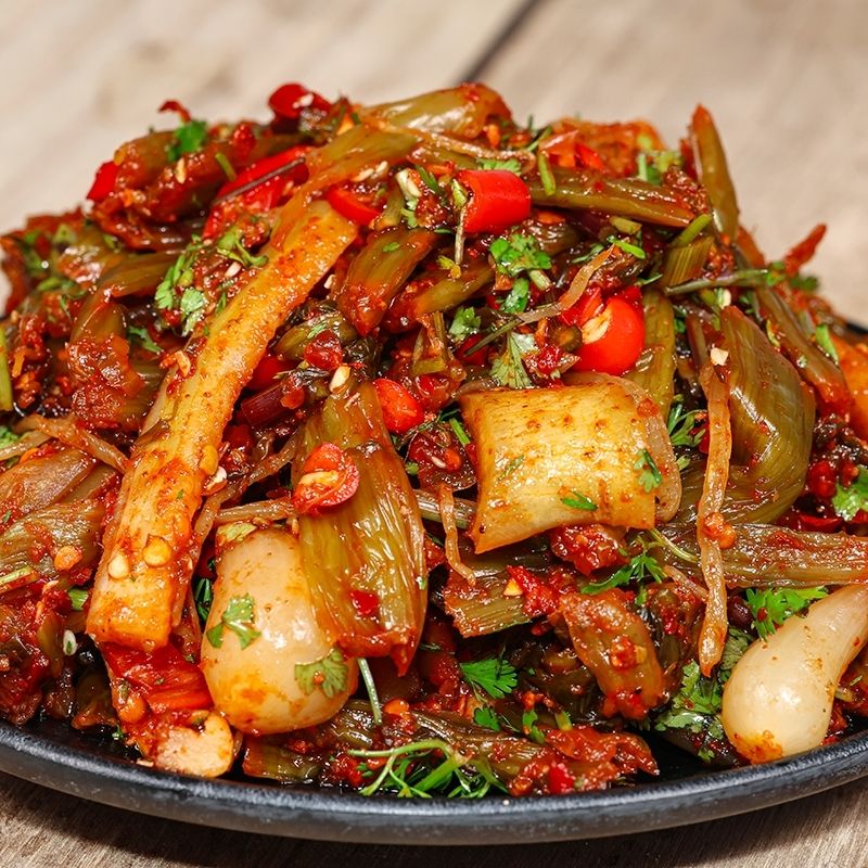 八宝腌菜云南德宏酸辣腌菜酸甜辣八宝酸腌菜 辣脆下饭配菜1斤袋装