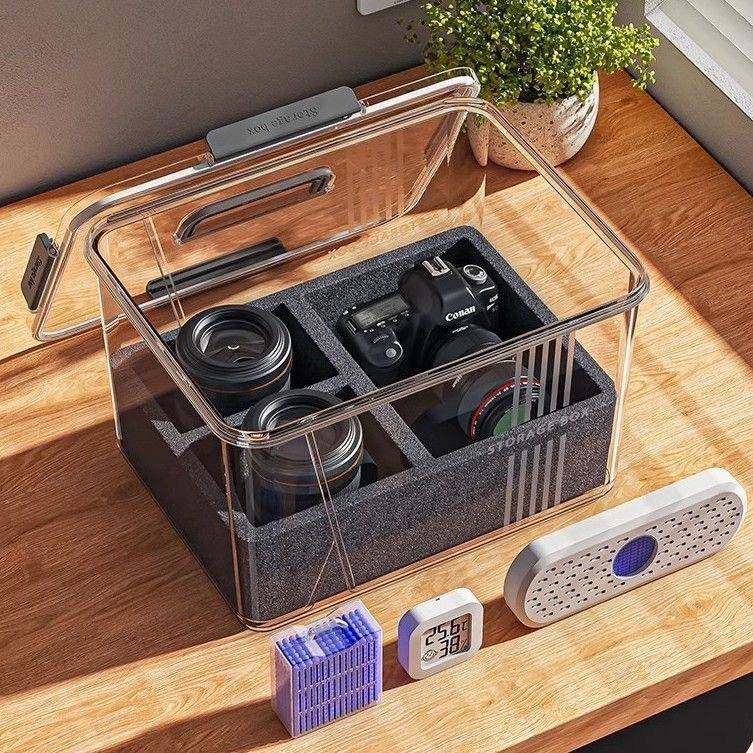 相机防潮箱微单单反镜头干燥箱摄影器材电子元件密封吸湿盒储物箱,收纳整理,首饰盒,淘宝优惠券,粉丝福利购,淘宝优惠卷