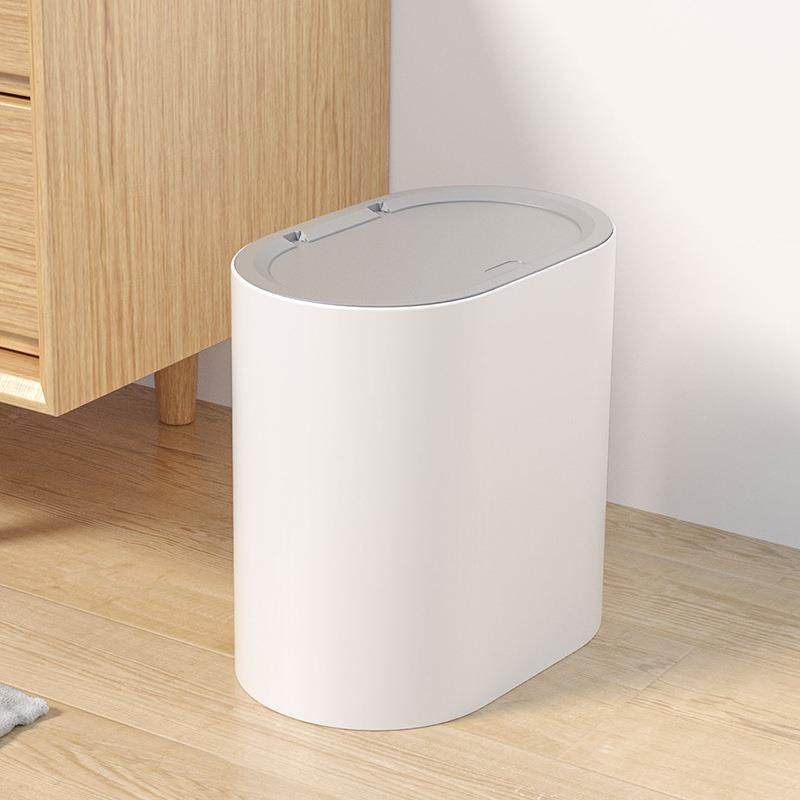 家用高颜值按压翻盖滚轮卫生间厨房垃圾篓桌面厕所窄缝垃圾桶,家庭/个人清洁工具,垃圾桶,淘宝优惠券,粉丝福利购,淘宝优惠卷