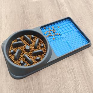 宠物食具狗狗舔食垫猫咪碗饭盆猫碗狗碗防滑漏食防漏喂食