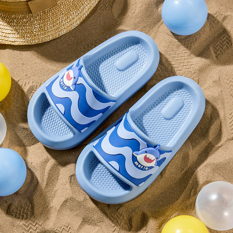 鲨鱼儿童拖鞋男童夏季室内踩屎感