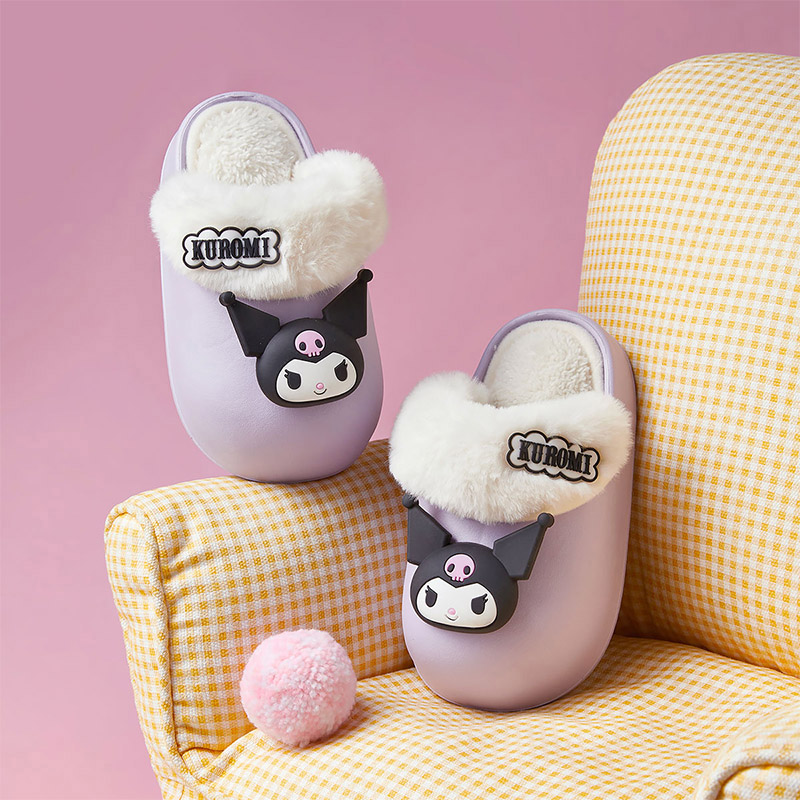 库洛米女童棉拖鞋儿童冬季防水