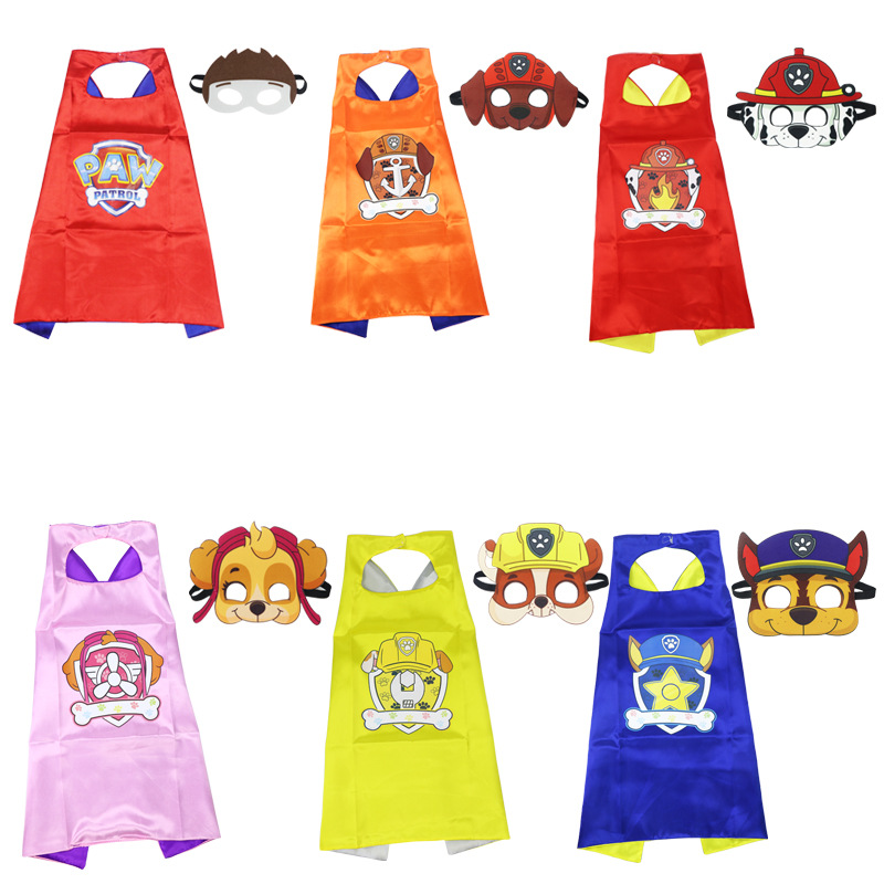 狗狗汪汪队披风儿童生日派对道具卡通阿奇毛毛天天表演服装斗篷