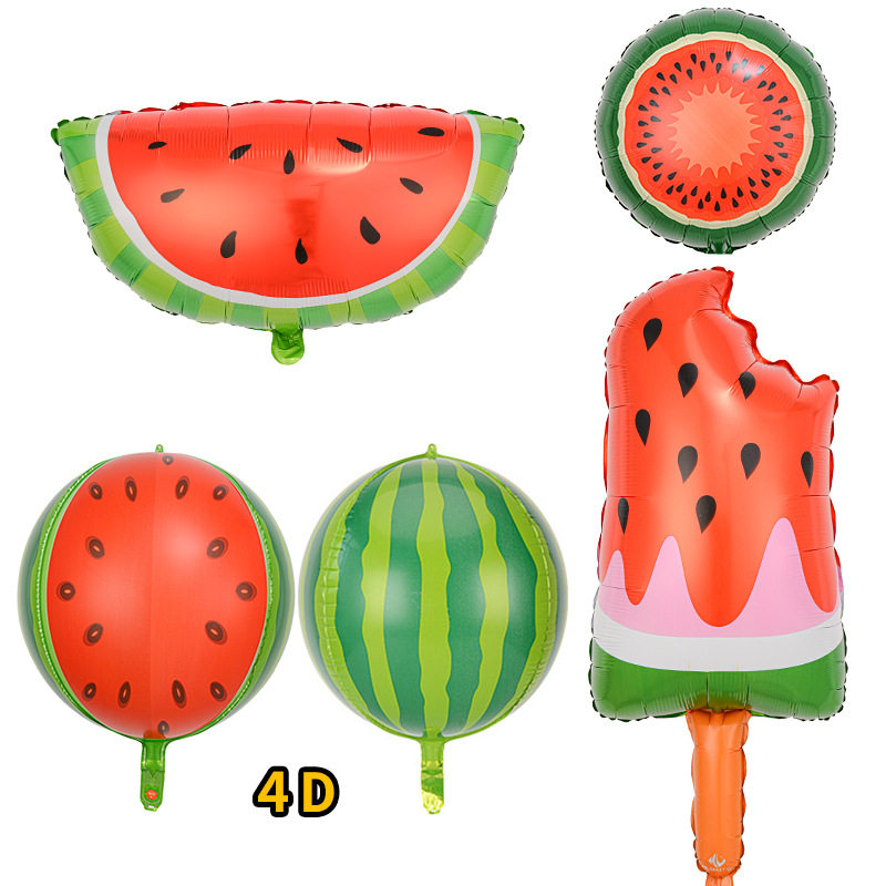 西瓜气球22寸4D正圆夏威夷主题夏季水果铝膜气球夏日生日派对装饰,节庆用品/礼品,节日装扮用品,淘宝优惠券,粉丝福利购,淘宝优惠卷