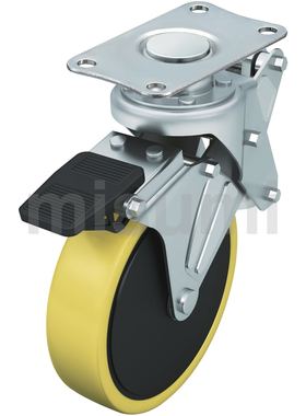 CMPR CMPRS CMPG CMPGS100 125-S 减震脚轮 防静电聚氨酯 MISUMI