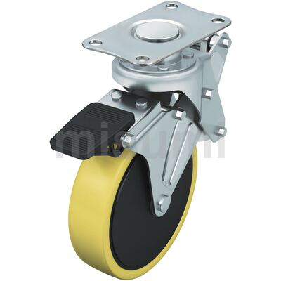 CMPR CMPRS CMPG CMPGS100 125-S 减震脚轮 防静电聚氨酯 MISUMI