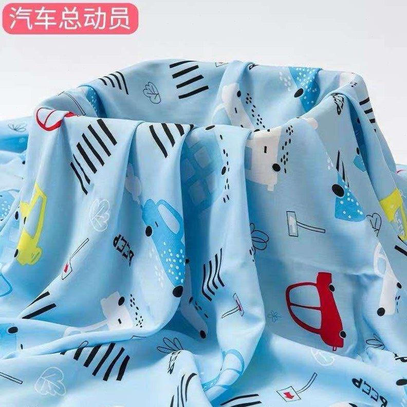宝宝超柔棉绸布料夏季睡衣面料婴E儿童服装绵绸人W造棉布料处理2