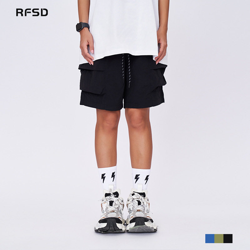 HYSENRFSD男装|户外机能多口袋复古工装短裤男日系潮牌宽松直筒,男装,短裤,淘宝优惠券,粉丝福利购,淘宝优惠卷
