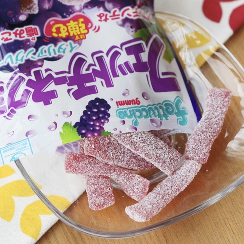 日本进口超酸条形果汁软糖水果味