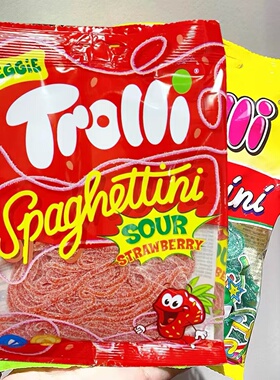 trolli韩国天线糖jennie同款口力电线绳子糖哈瑞宝haribo小熊软糖