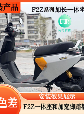 适用9号f2z110MAX改装配件f2z一体座加长原厂后支架加宽脚踏扶手