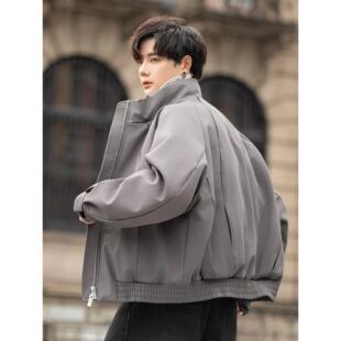 短款立领羽绒服男士冬季加厚2025新款高级感休闲工装夹克保暖外套