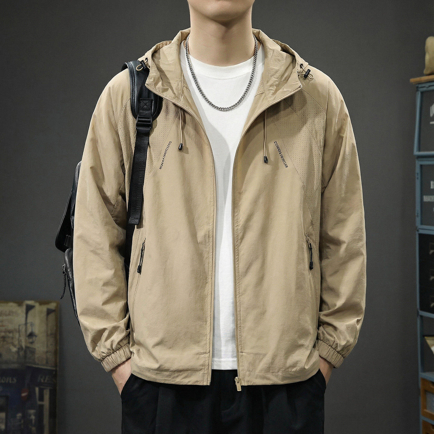 户外轻薄透气防晒衣男2026新款夏季防紫外线皮肤衣男士防晒服外套