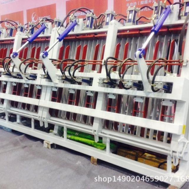 双面油压可分段MH6200拼板机木屋木结构拼接用全自动拼接机