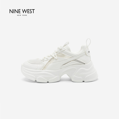 NineWest/玖熙透气网面老爹鞋女