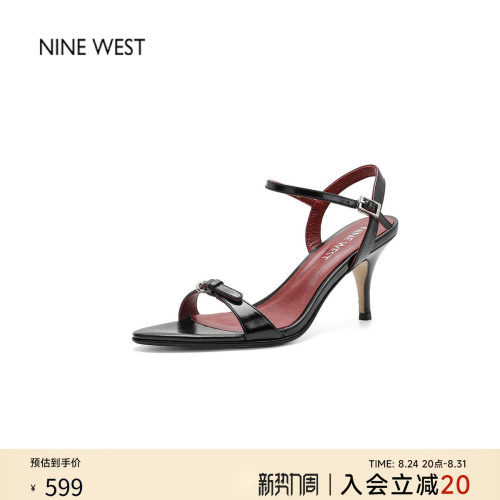 2026新款尖头细跟后绊带高跟女鞋