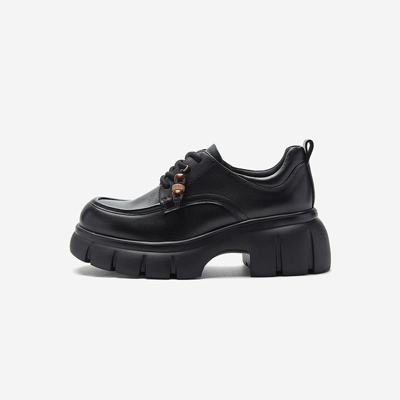 NineWest/玖熙厚底增高乐福鞋女
