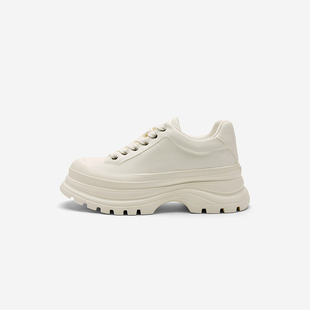 女鞋 奥莱专供Nine 女齿轮厚底增高圆头时尚 玖熙2025年休闲鞋 West