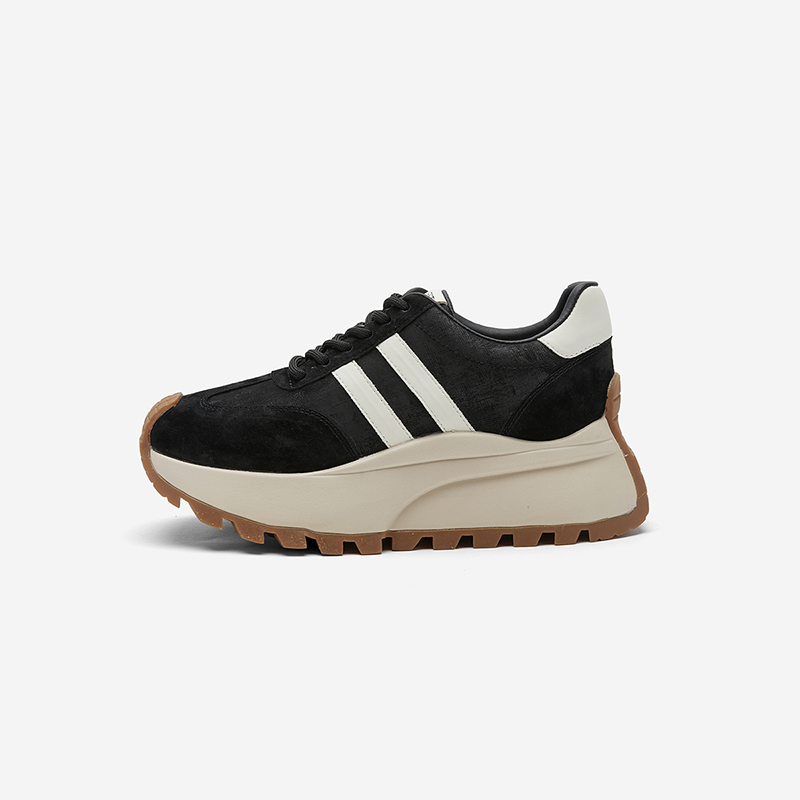 NineWest/玖熙厚底增高德训鞋女