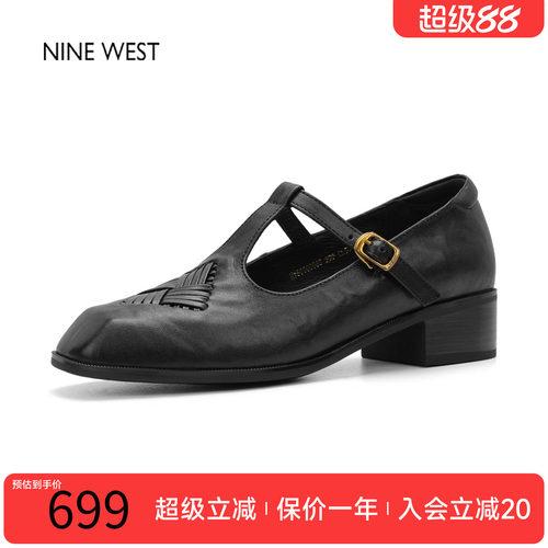 法式复古丁字带玛丽珍鞋