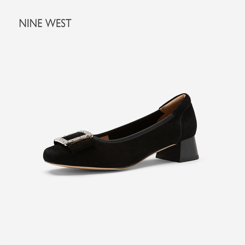 NineWest/玖熙浅口单鞋女方圆头
