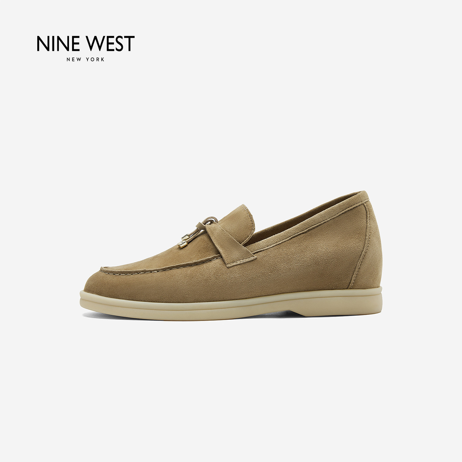 奥莱Nine West/玖熙2026年春复古英伦风乐福鞋女流苏百搭深口单鞋