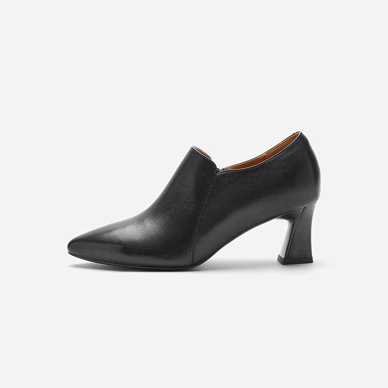 NineWest/玖熙深口单鞋粗跟女鞋