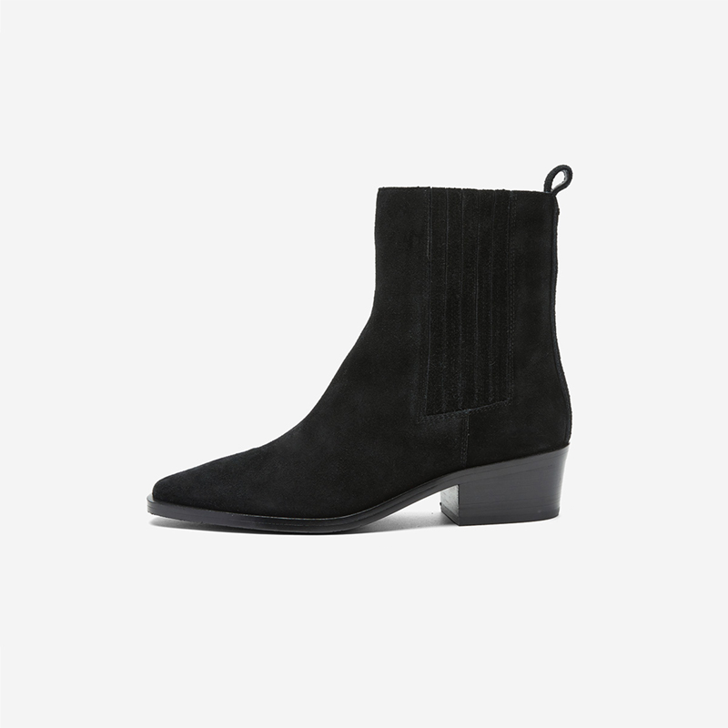 玖熙通勤中跟短靴时装靴女