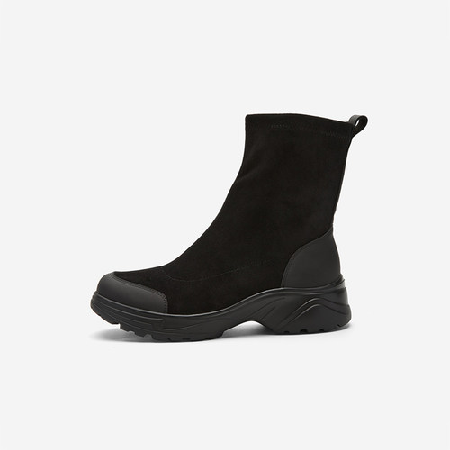 NineWest/玖熙弹力靴女中跟增高