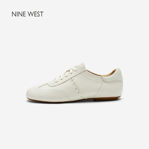 NineWest/玖熙圆头系带休闲鞋女