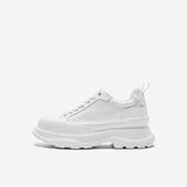 奥莱专供Nine 面圆头系带增高通勤奥 女冲孔皮革鞋 West 玖熙休闲鞋