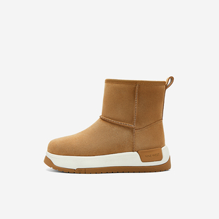 通勤百搭短靴奥 玖熙雪地靴女厚底增高保暖时尚 奥莱专供Nine West