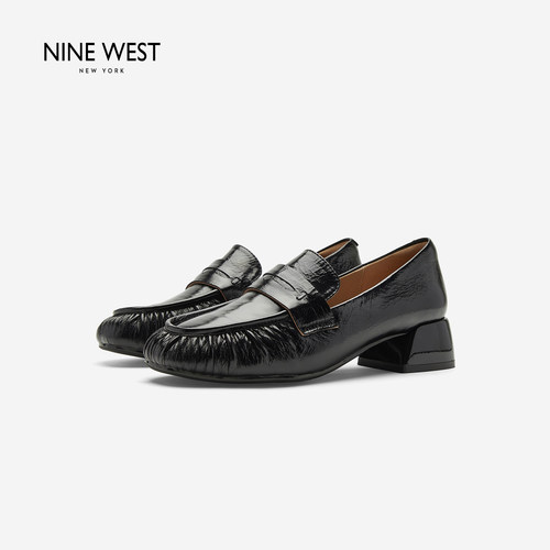 NineWest/玖熙法式轻奢乐福鞋女