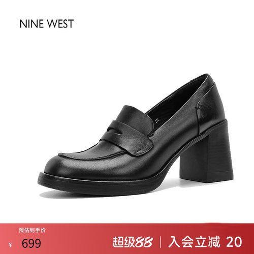 玖熙英伦风复古圆头乐福鞋