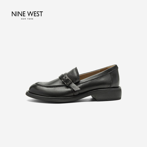 NineWest/玖熙复古风乐福鞋女